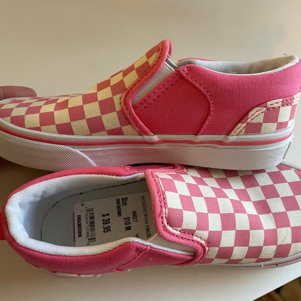 Kids checkered Vans size 1
